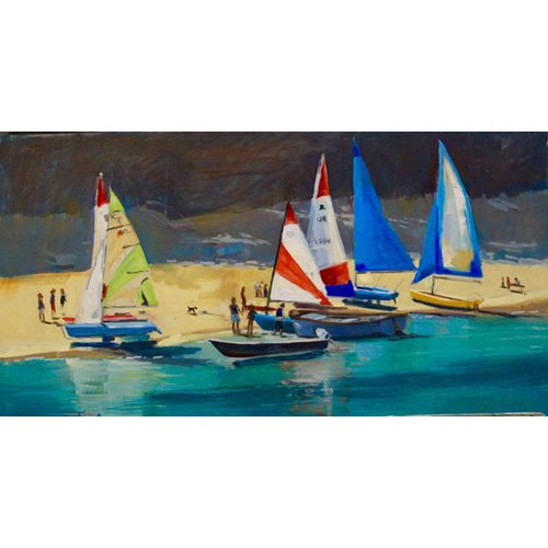 Cuadro -  Salcombe Smalls Cove Dinghies  -, Jennifer Wright