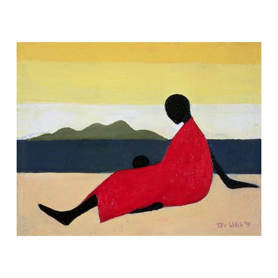 Cuadro - Mother and Child, 1991 (oil on canvas) -