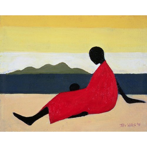 Cuadro - Mother and Child, 1991 (oil on canvas) -, Tilly Willis