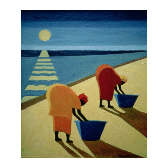 Cuadro - Beach Bums, 1997 (oil on canvas) -