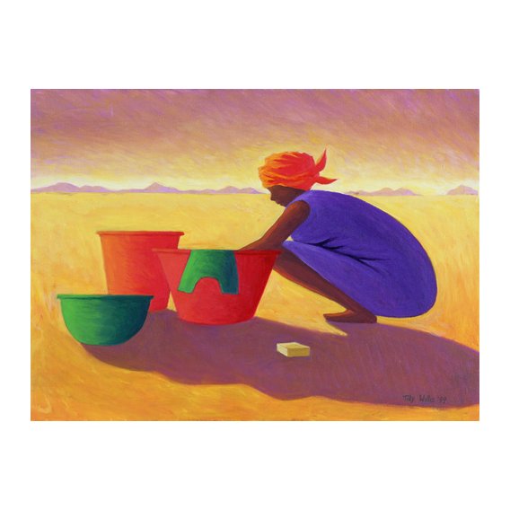 Cuadro - Washer Woman, 1999 (oil on canvas) -
