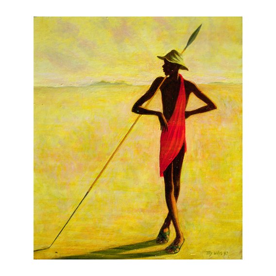 Cuadro - Watching, 1992 (oil on canvas) -
