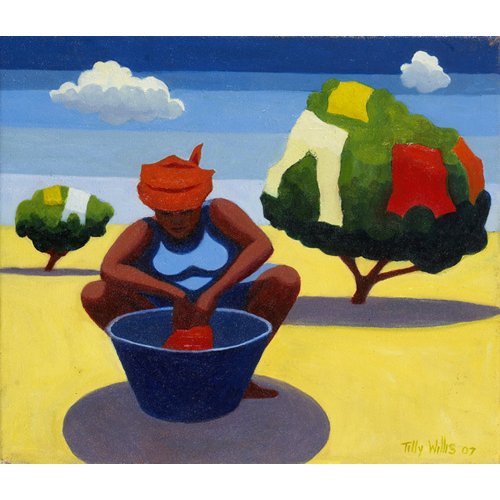 Cuadro - A Drying Day, 2007 (oil on canvas) -, Tilly Willis