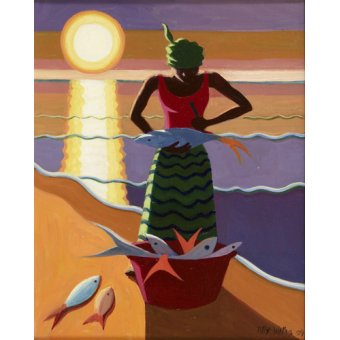 Cuadro - Fish Wife, 2009 (oil on canvas) -, Tilly Willis