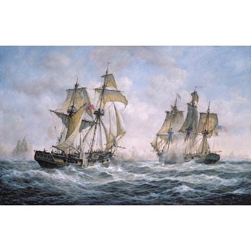 Cuadro - Action Between U.S. Sloop-of-War Wasp and H.M. Brig-of-War Frolic, 1812 -, RIchard Willis