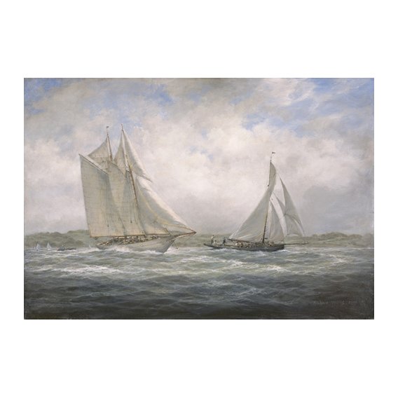 Cuadro - Two Classics. 'Aello Beta' and 'Marigold' off the Isle of Wight, 2005 -