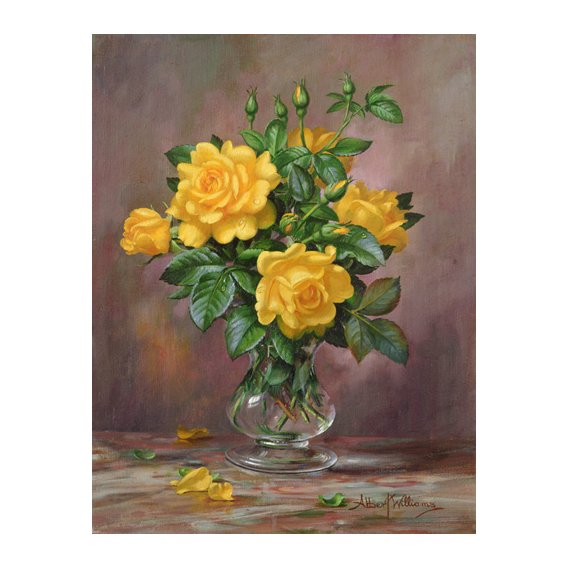 Cuadro - AB.303 Radiant Yellow Roses -