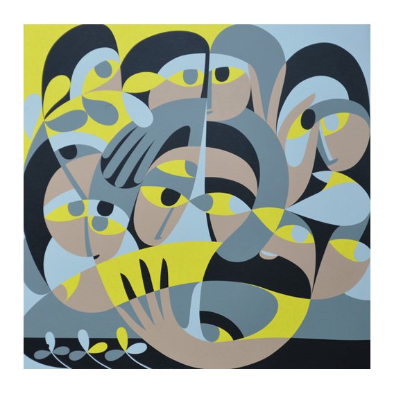 Cuadro - Presence III, 1987 (acrylic on board) -