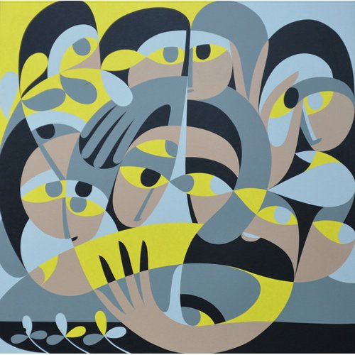 Cuadro - Presence III, 1987 (acrylic on board) -, Ron Waddams