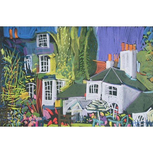 Cuadro Paisaje - Time for Tea, Herb Garden in Greenwich Park (pastel on paper) -, Frances Treanor