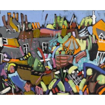 Cuadro - Judy au Jardin, 2010 (acrylic on canvas) -