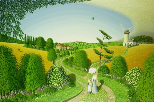 Cuadro - Going Home, 1989 (oil on canvas) -