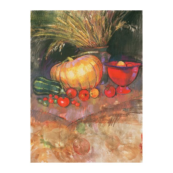 Cuadro - Harvest (pastel on paper) -