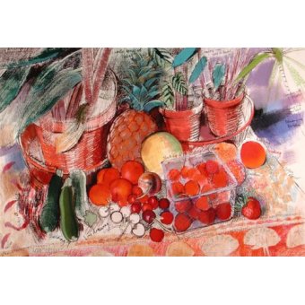 Cuadro - Summer Fruits (pastel on paper) -