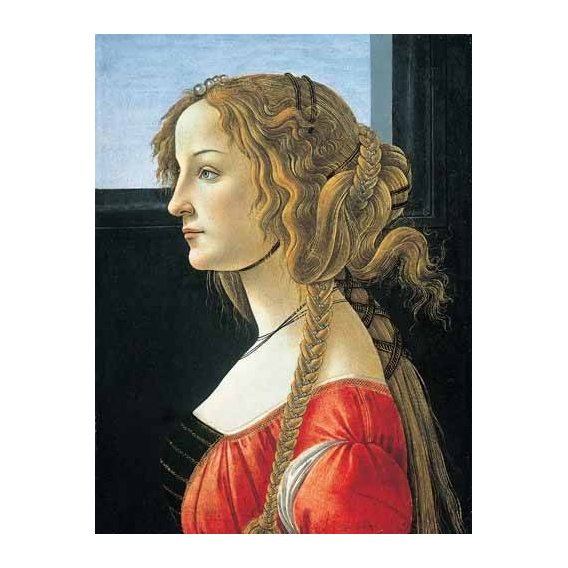 cuadros de retrato - Cuadro -Joven mujer-
