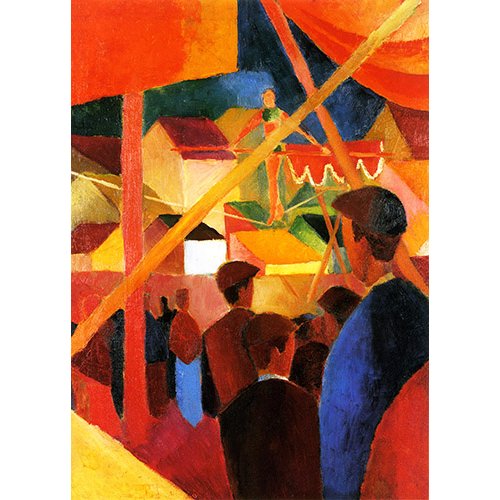 Cuadro -El Equilibrista-, August Macke