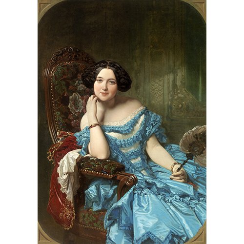 Cuadro -Amalia de Llano y Dotres, condesa de Vilches-, Federico de Madrazo y Kuntz