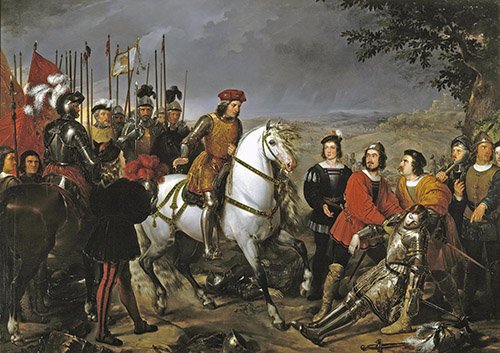 Cuadro -El Gran Capitan tras batalla de Ceriñola-
