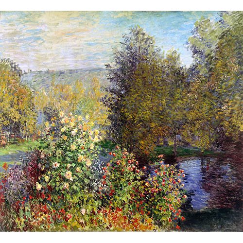 Cuadro -Un coin de jardin à Montgeron-, Claude Monet