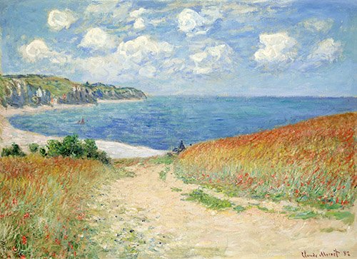 Cuadro -Chemin Dans Les Bles a Pourville, 1882-