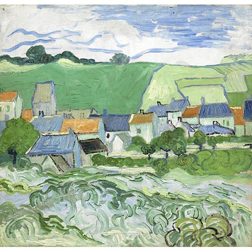 Cuadro -Maisons à Auvers-, Vincent Van Gogh