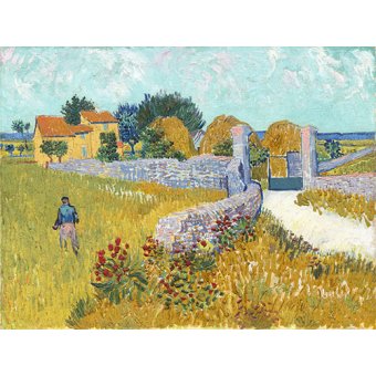 Cuadro -Ferme de Provence, 1888-, Vincent Van Gogh
