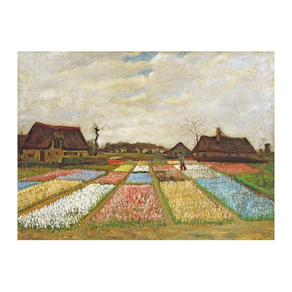 Cuadro -Parterres de fleurs en Hollande, 1883-