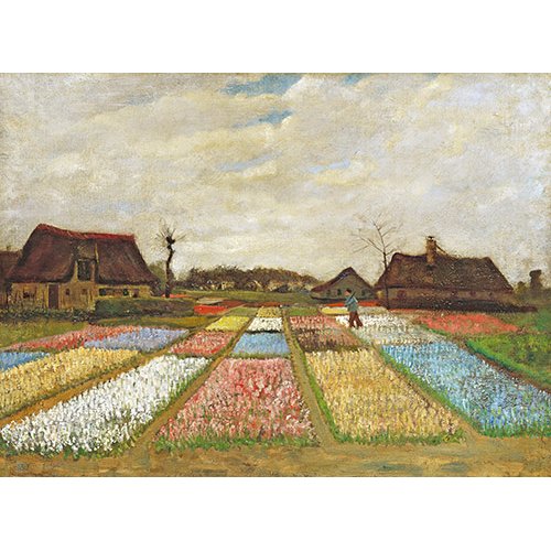 Cuadro -Parterres de fleurs en Hollande, 1883-, Vincent Van Gogh