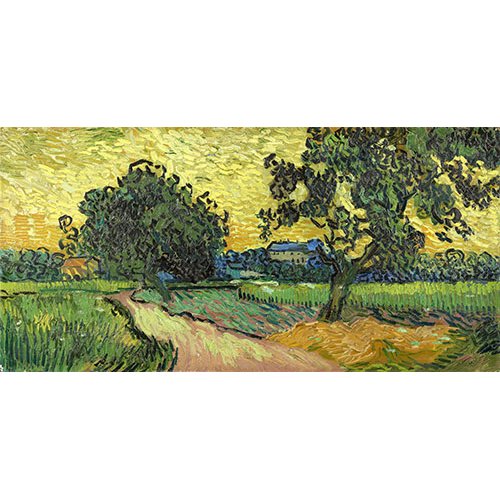 Cuadro -Paysage au crépuscule, 1890-