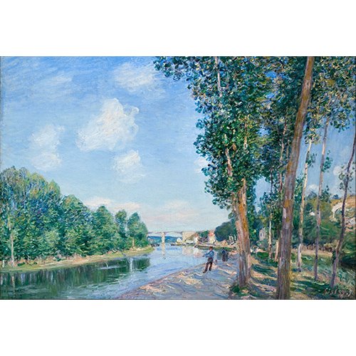 Cuadro -Saint-Mammès, Soleil de Juin-, Alfred Sisley