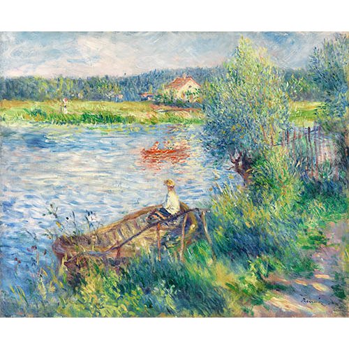 Cuadro -Canotiers à Bougival-, Pierre Auguste Renoir