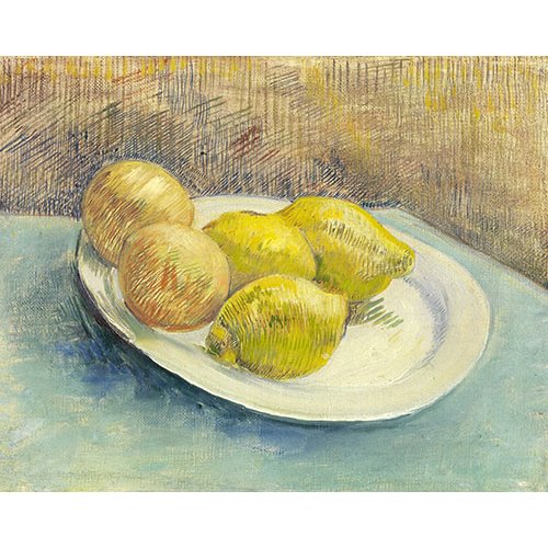 Cuadro -Bodegon con limones en un plato -, Vincent Van Gogh
