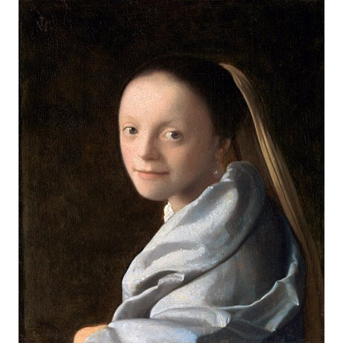 Cuadro de Retrato - Estudio de una mujer joven, Johannes Vermeer