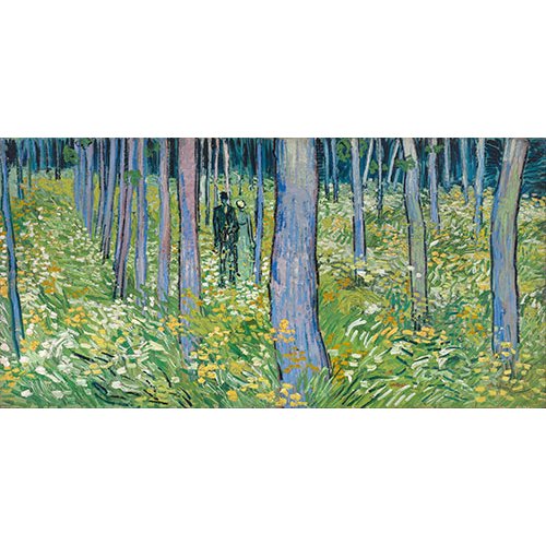 Cuadro -Dos figuras en el bosque-