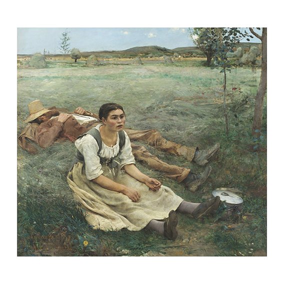 Cuadro -Les Foins, 1877-, Jules Bastien Lepage