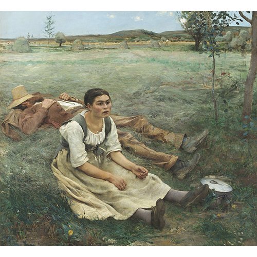 Cuadro -Les Foins, 1877-, Jules Bastien Lepage