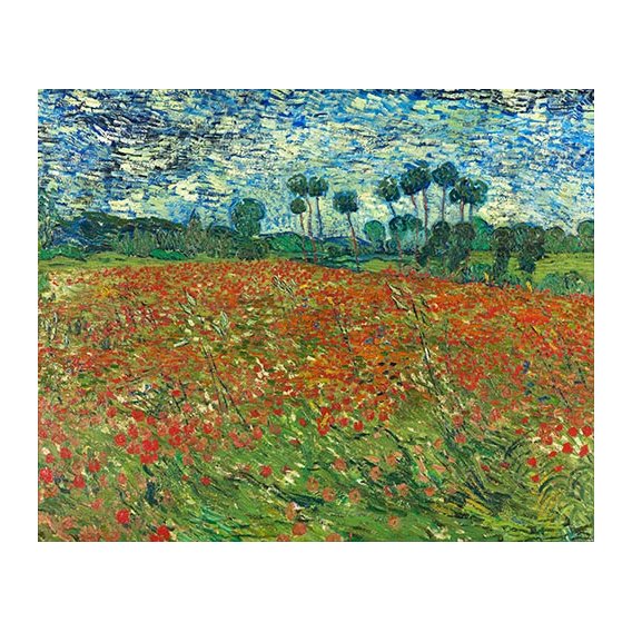 Cuadro -Campo de amapolas, 1890-, Vincent Van Gogh