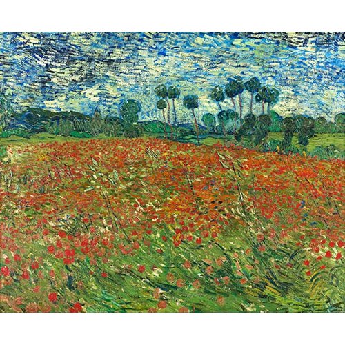 Cuadro -Campo de amapolas, 1890-, Vincent Van Gogh