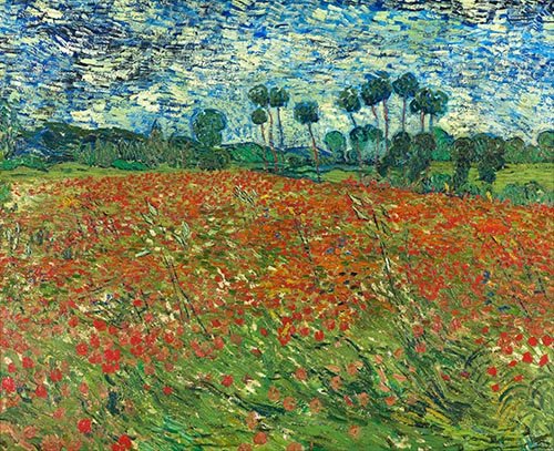 Cuadro -Campo de amapolas, 1890-, Vincent Van Gogh
