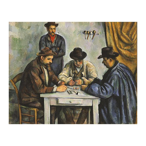 Cuadro -Los jugadores de cartas, 1892-, Paul Cezanne