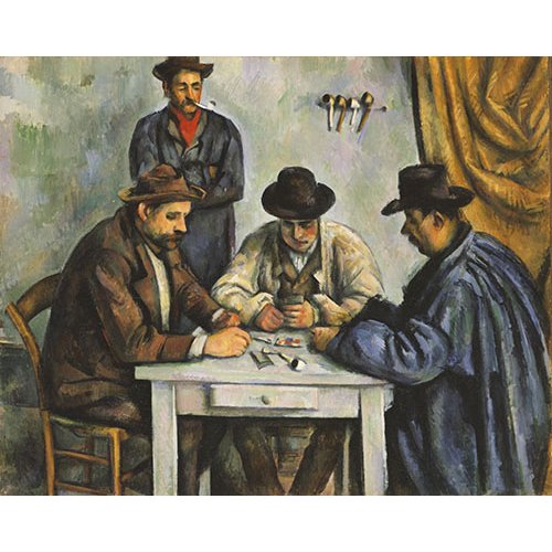 Cuadro -Los jugadores de cartas, 1892-, Paul Cezanne