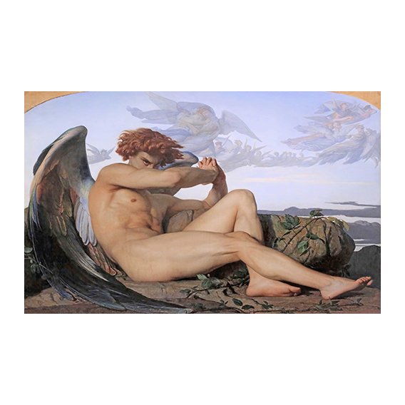 Cuadro -Angel caido, 1847-, Alexander Cabanel
