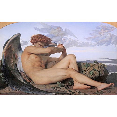 Cuadro -Angel caido, 1847-, Alexander Cabanel
