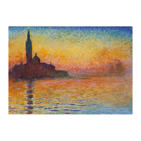 Cuadro -San Giorgio Maggiore en el crepúsculo-(1189x842)-, Claude Monet