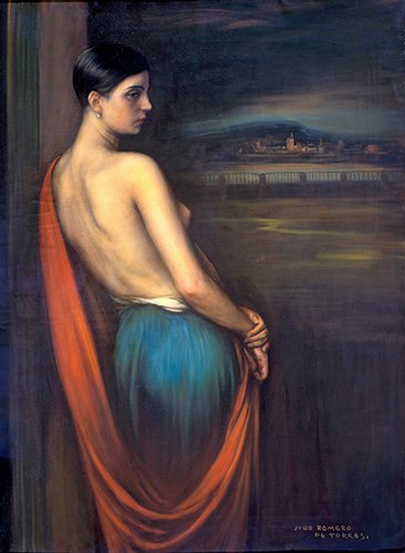 Cuadro -En la ribera-, Julio Romero de Torres