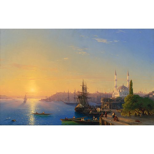 Cuadro -Vista de Constantinopla y el Bósforo, 1856-, Ivan Konstantinovich Aivazovsky