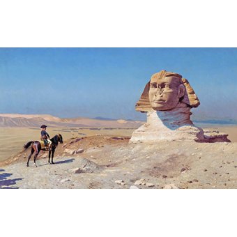 Cuadro -Bonaparte ante la Esfinge-, Jean Leon Gerome