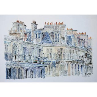 Cuadro Moderno -Rue du Rivoli, Paris, 1987 (monotype), Anthony