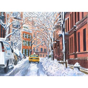 Cuadro Moderno -Snow, West Village, NYC, 2012, Butera, Anthony