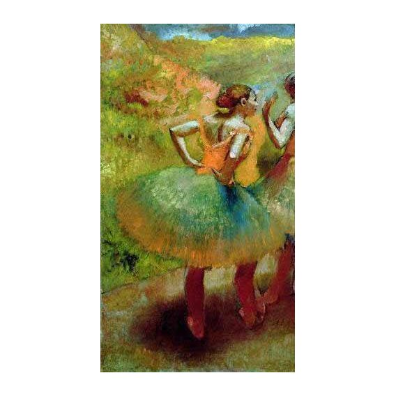 cuadros de retrato - Cuadro -Las bailarinas de las faldas verdes-